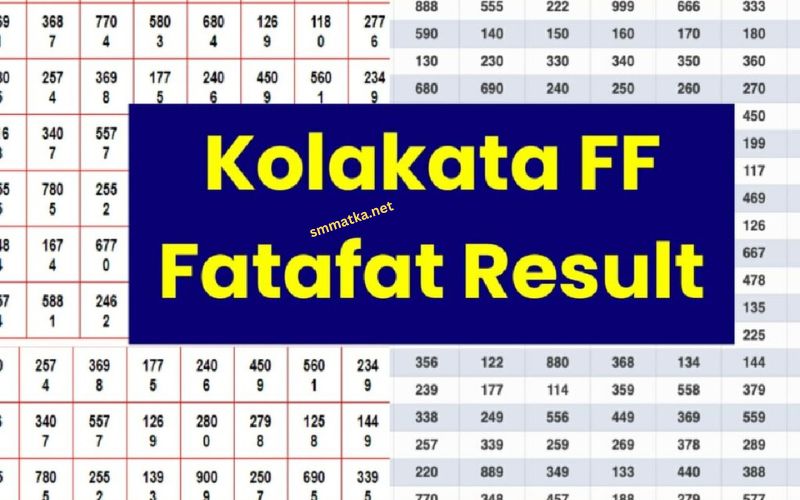 Kolkata Fatafat Result Kolkata